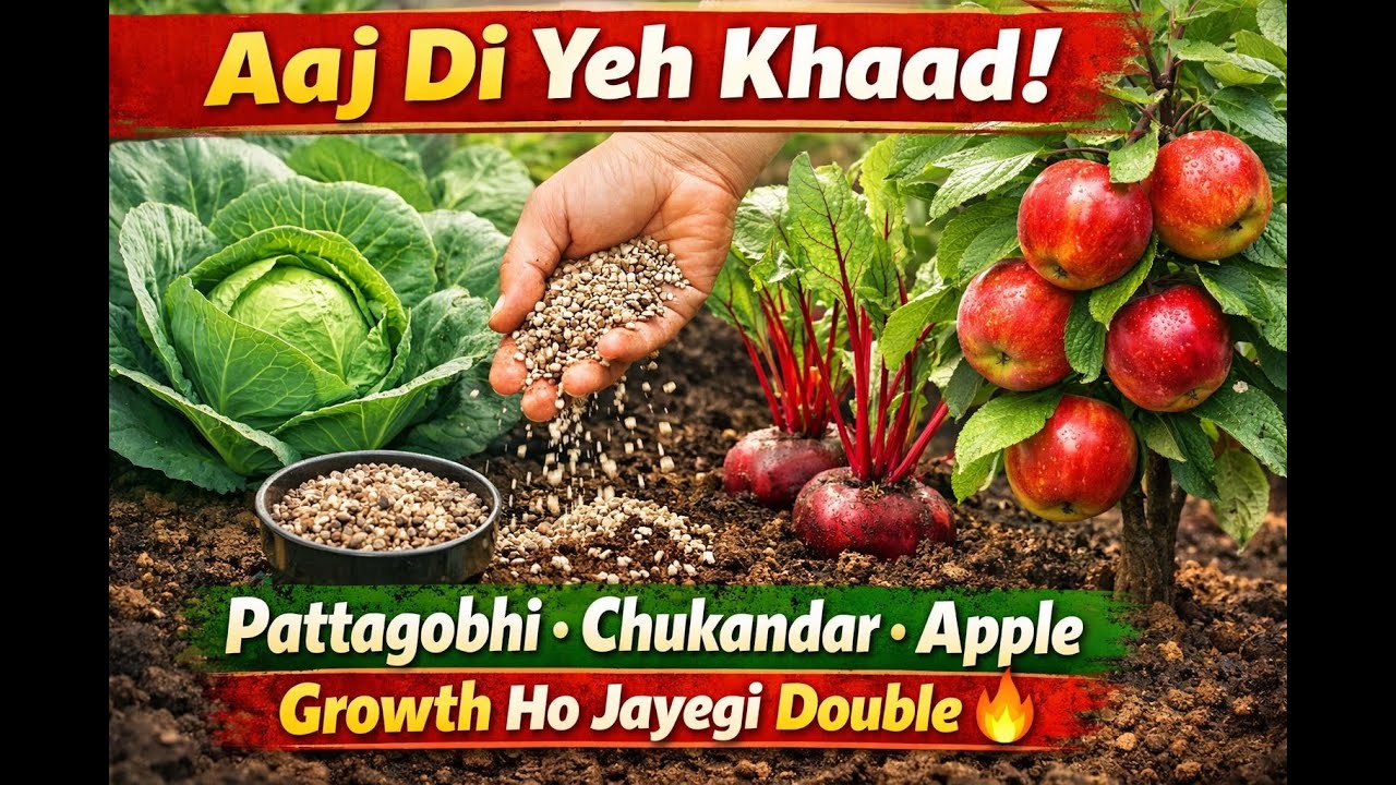 Pattagobhi Chukandar Apple Me Aaj Di Yeh Khaad 🌱 | Growth Ho Jayegi Double 🔥
