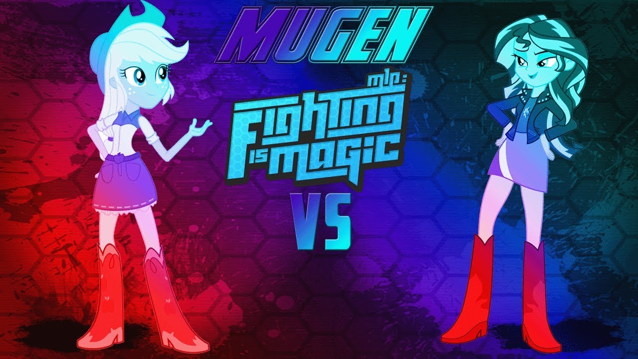 Mugen Fighting Is Magic Applejack EG VS Sunset Shimmer EG