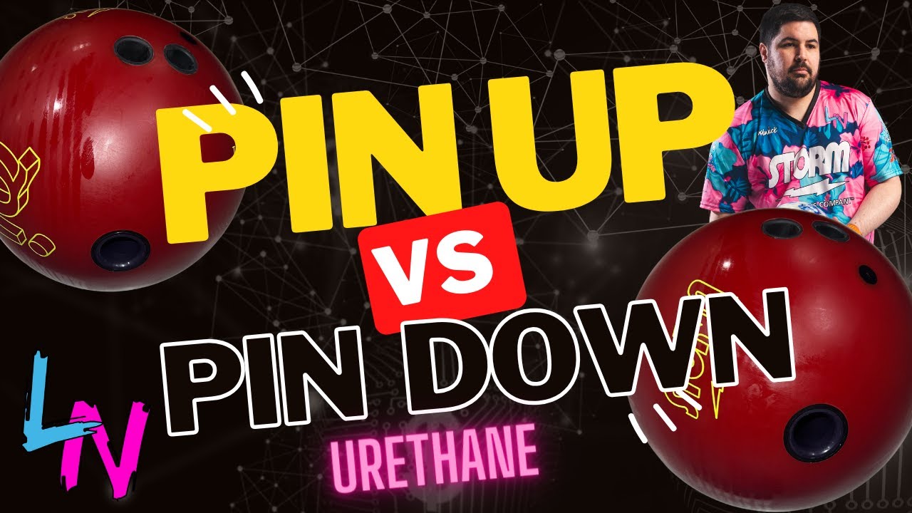 Differences Between A Urethane Bowling Ball Drilled Pin Up And Pin Down! USBC Nationals Pattern!