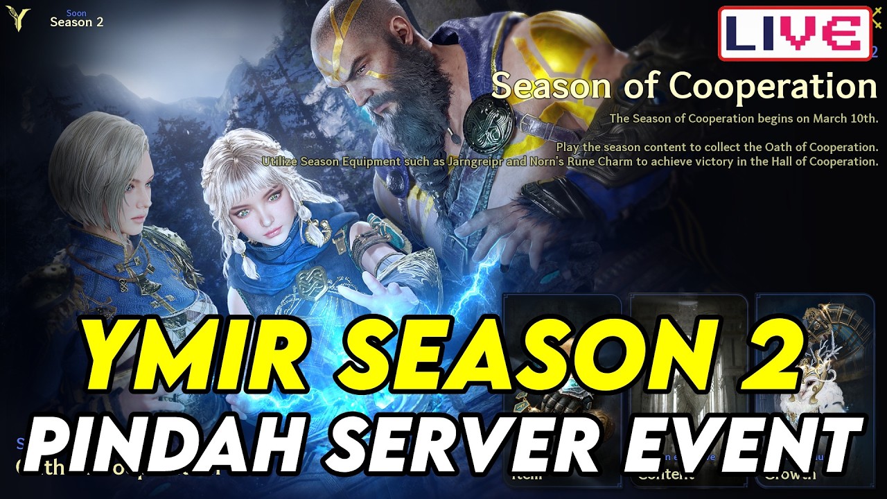 KALIAN PINDAH SERVER ? SEASON 2 YMIR ! DUNGEON CROSS JAM 9 PAGI ? - LEGEND OF YMIR