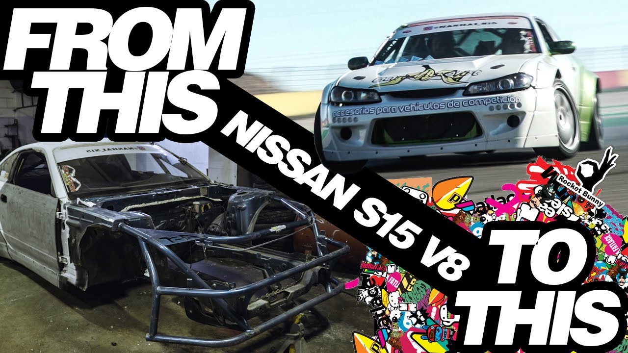 BUILDING A NISSAN S15 DRIFT CAR IN 9 MINUTES