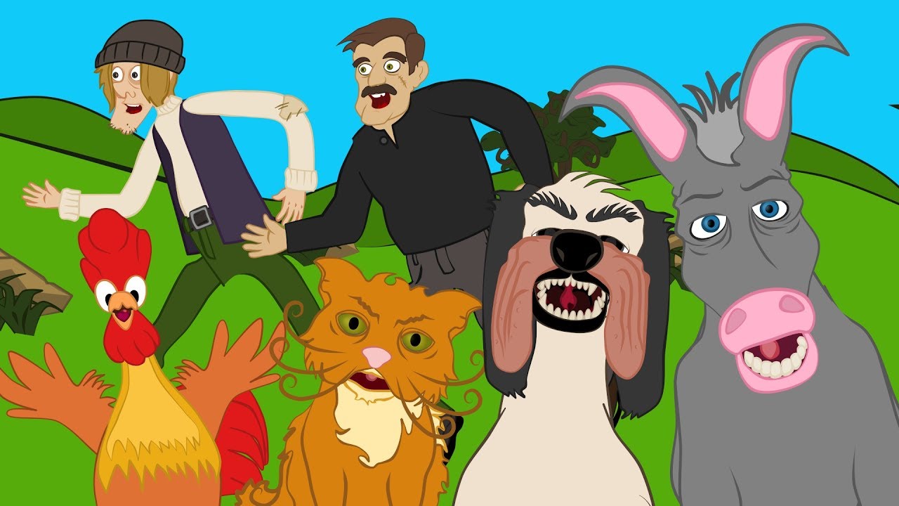 Les Musiciens de Brême| 1 Conte + 3 comptines et chansons  - dessins animés en français