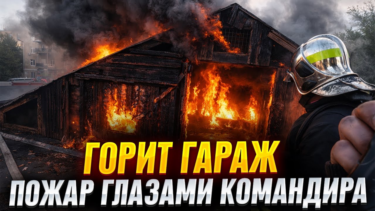 Горит гараж. Пожар глазами командира.