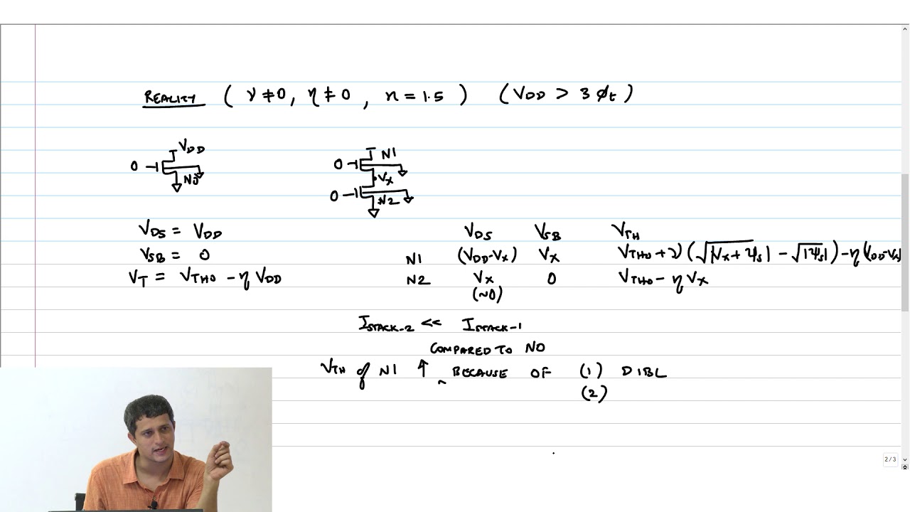 Inverter-18 - Stacking Effect and Sleep Transistors