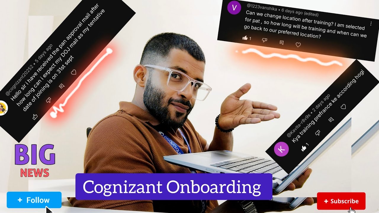 PART 1 📢 ANSWERING Your DOUBTS Regarding COGNIZANT ONBOARDING |  #cognizant #cognizantfreshers 