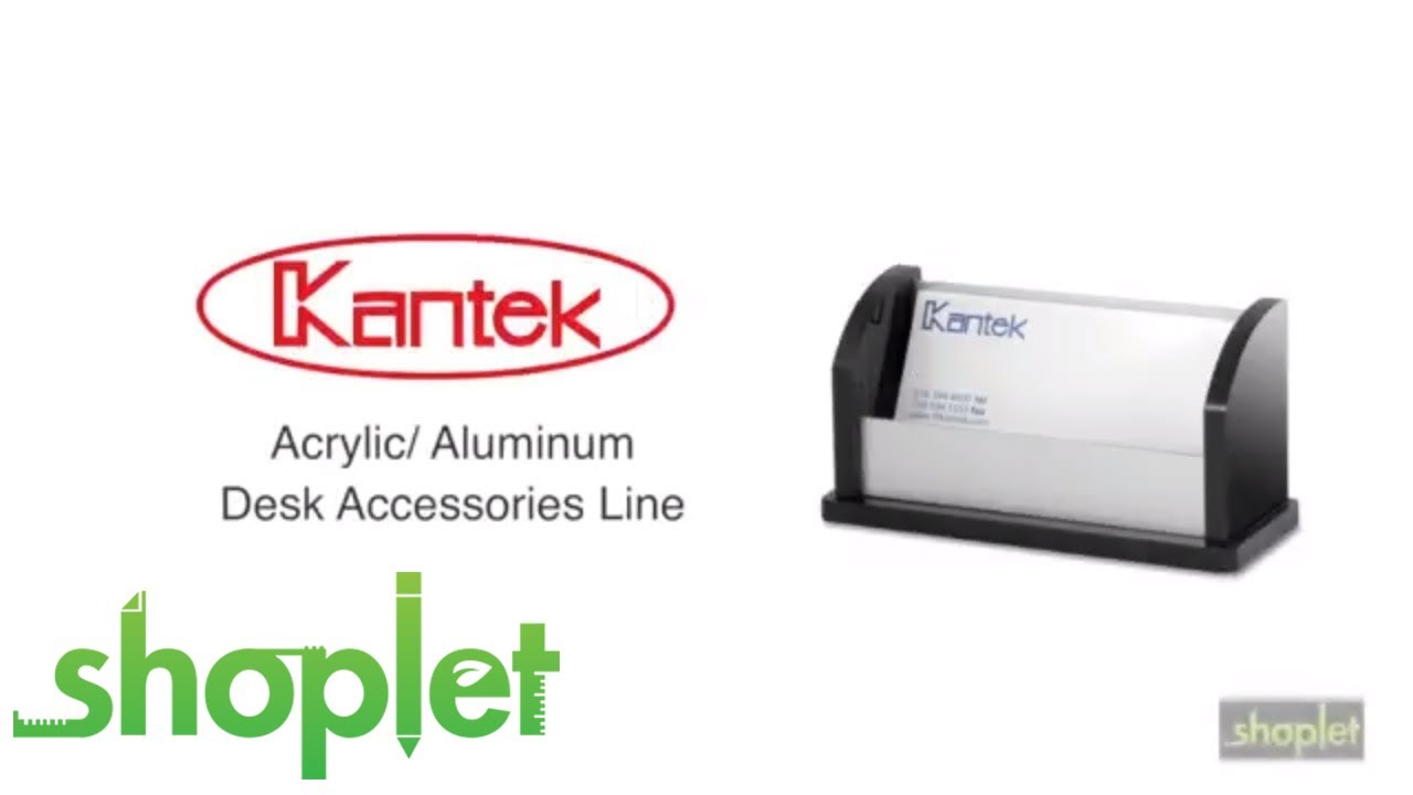 Kantek Acrylic Monitor Stand with Accessories