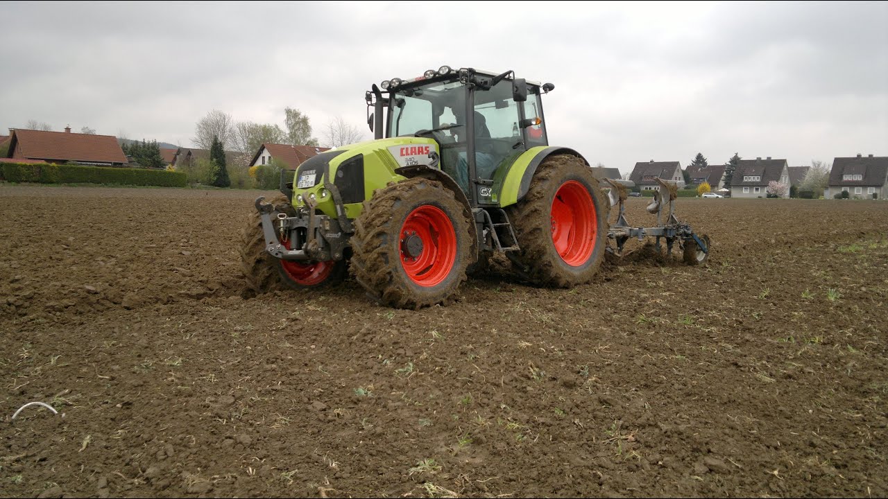 Pflügen mit Axos 340 CX