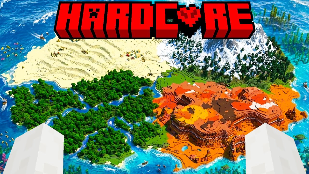 HO CREATO UN'ISOLA PER OGNI BIOMA DI MINECRAFT - Hardcore Ep. 77