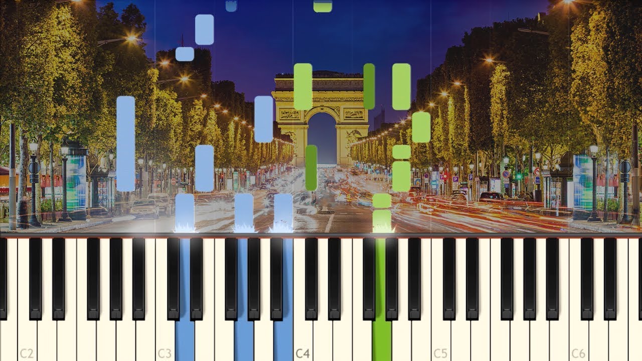 Les Champs-Élysées - Joe Dassin [Piano Tutorial] (Synthesia)