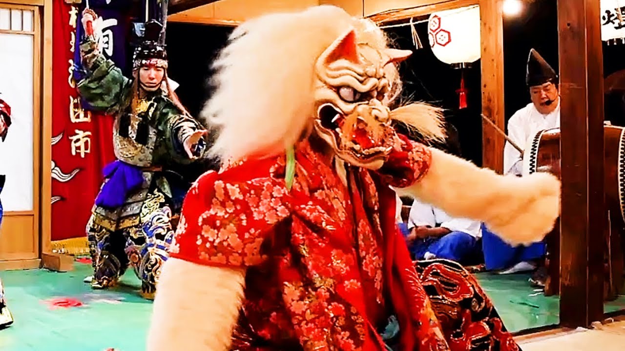 【石見神楽　有明】 #佐野神楽社中 2024.11.1～2 ⛩️都野津大年神社秋季例大祭