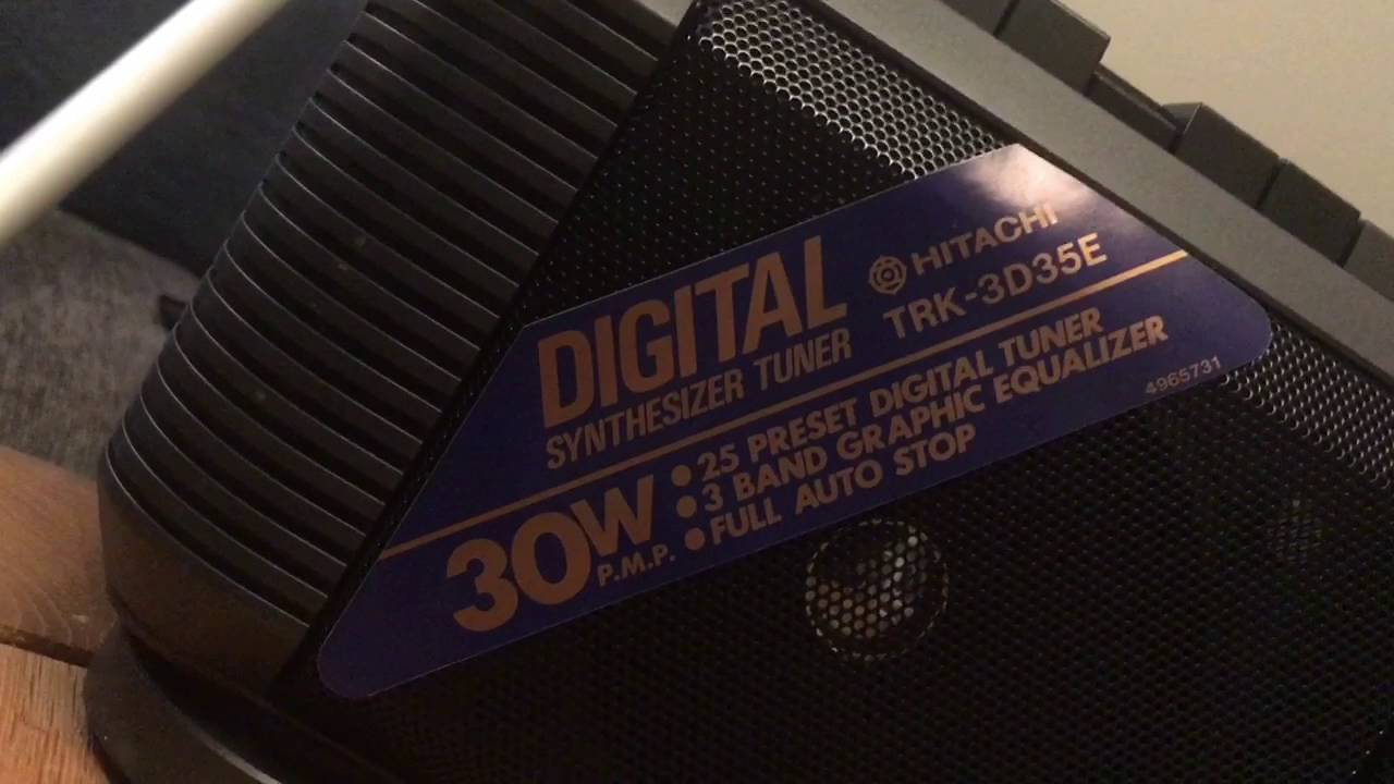 Unboxing a HITACHI TRK-3D35E Sound system