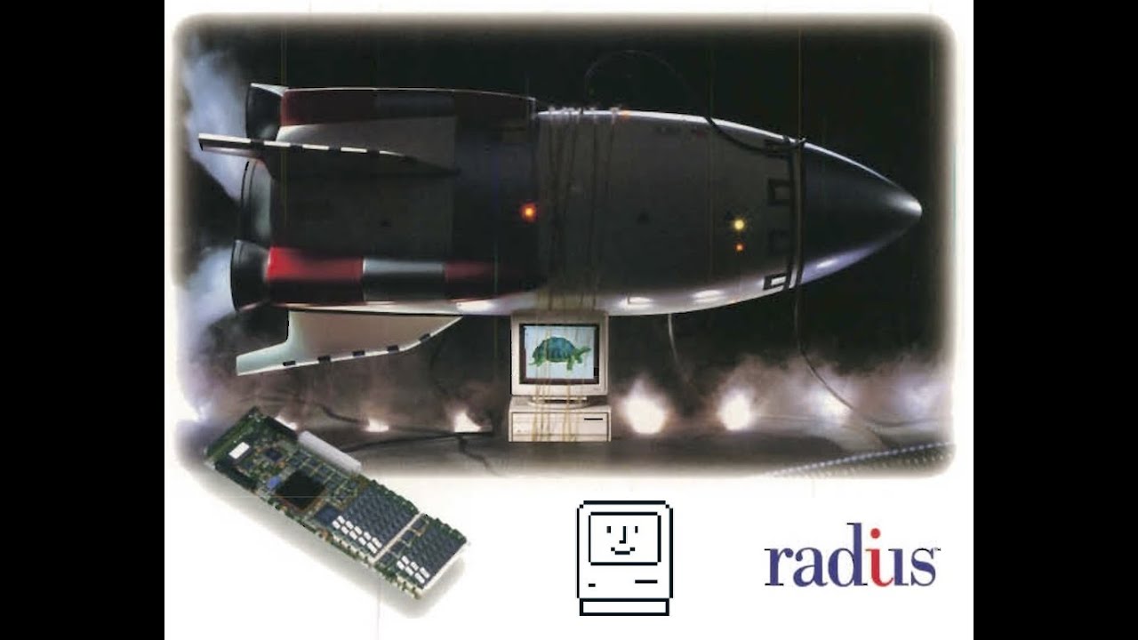 Macintosh System 6 on a 68040 - Macintosh IIcx + Radius Rocket - Fast!
