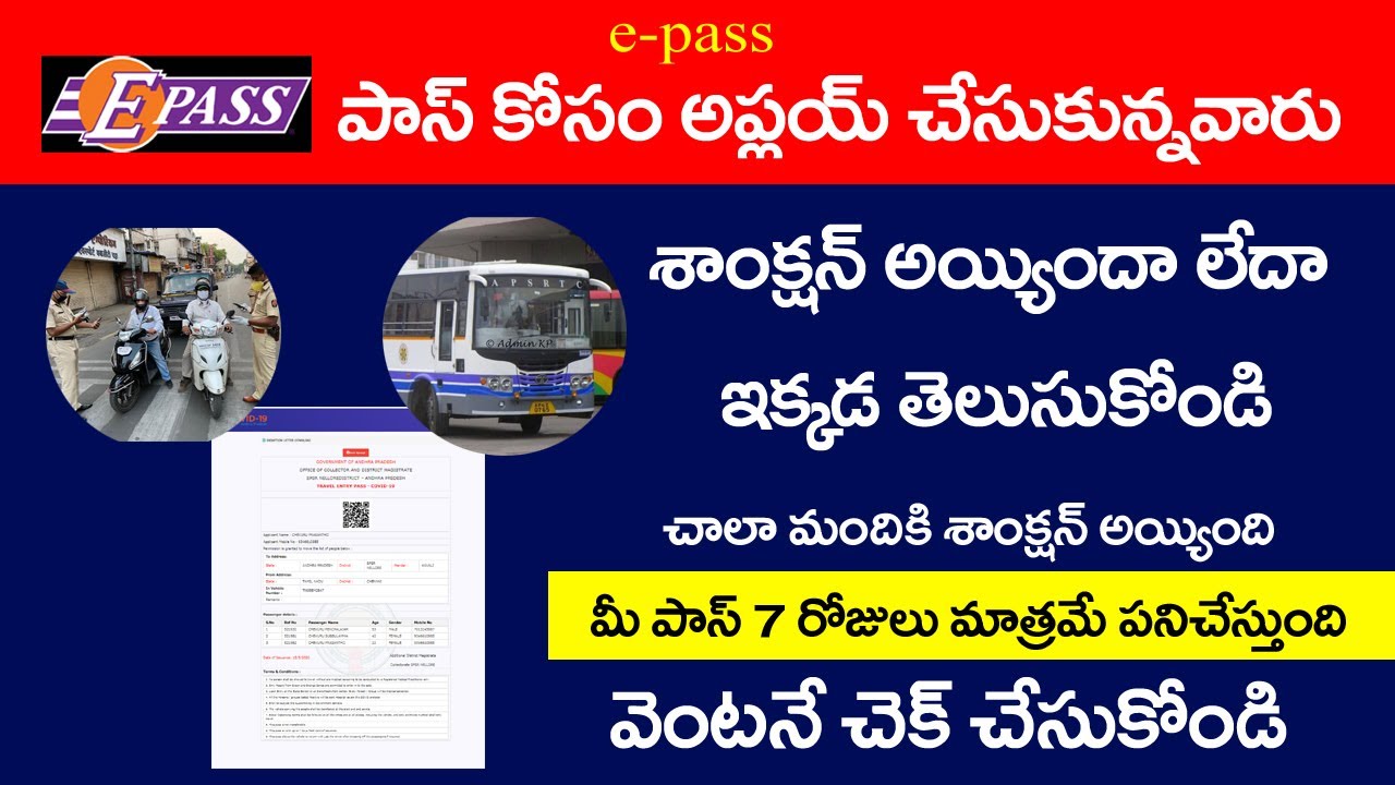 How to check e-pass status online|| e-pass validity|| Ap e-pass status||Ap to other state||