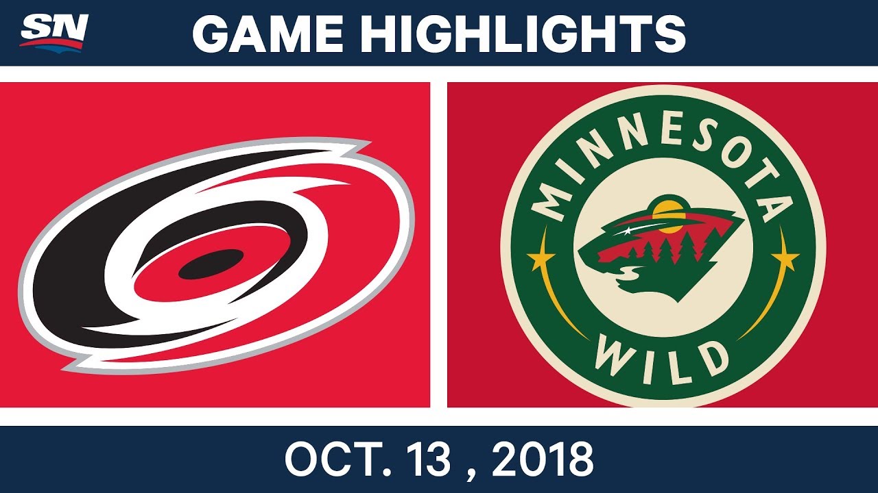 NHL Highlights | Hurricanes vs. Wild - Oct. 13, 2018