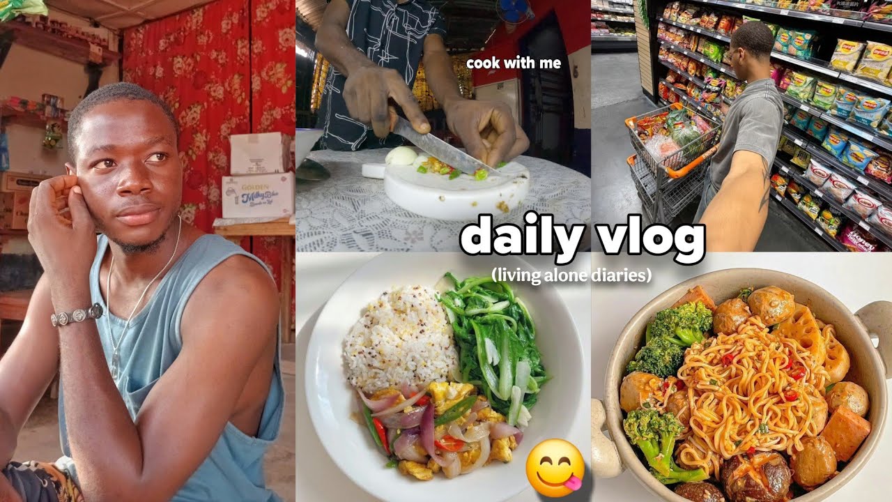 living alone diaries | Cook & Eat With Me | Grocery shopping, Cooking, life of an introvert