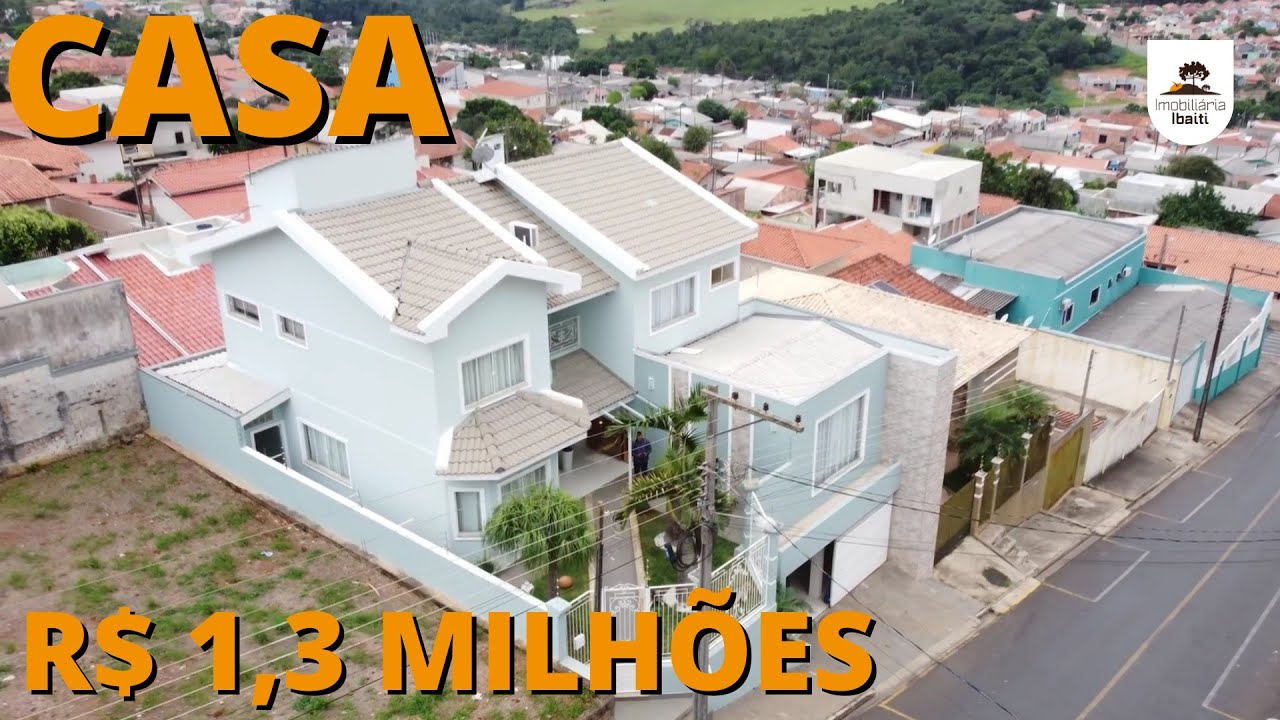 CASA SOBRADO 5 QUARTOS CENTRO DA CIDADE R$ 1,3 MILHÕES-Código:1695