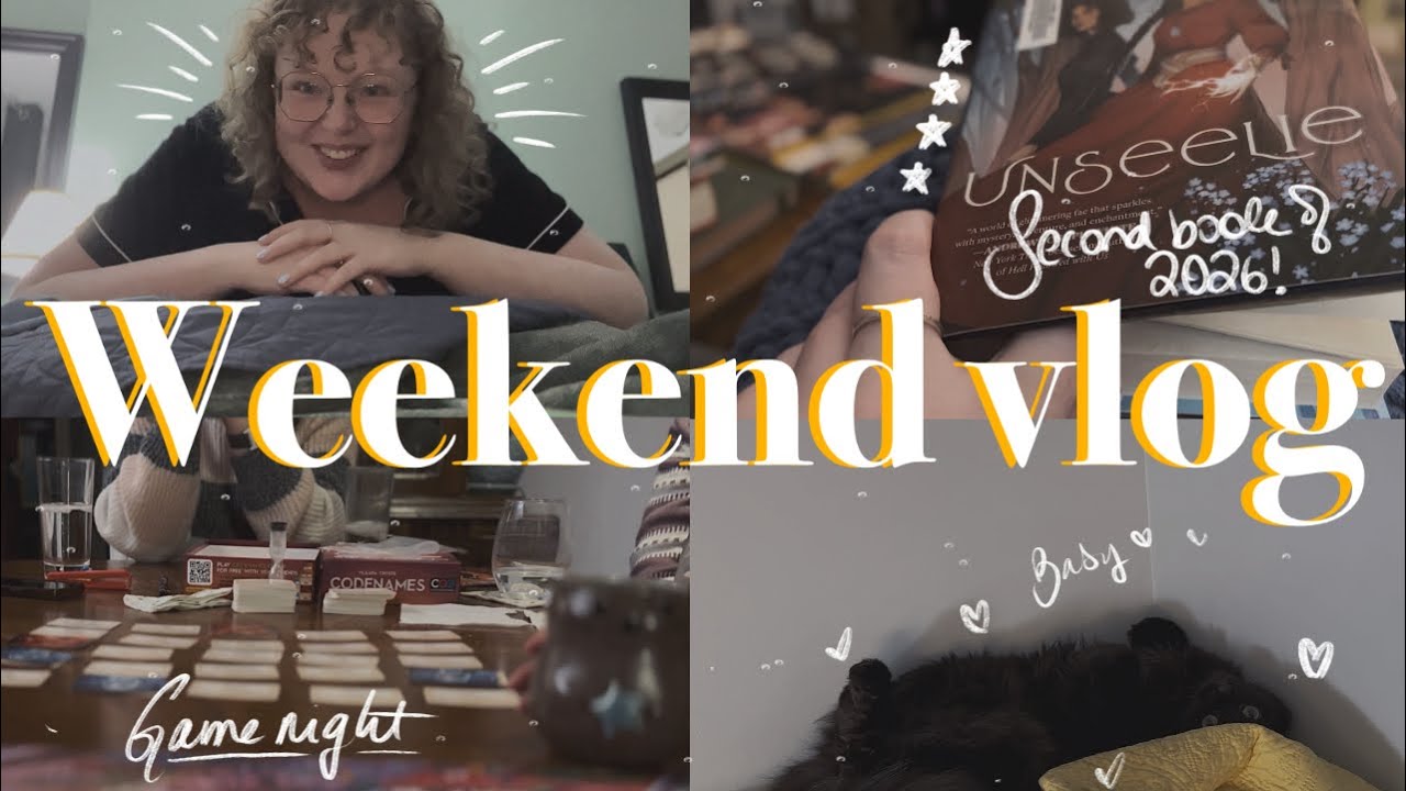 READING MY SECOND BOOK OF THE YEAR & GAME NIGHT || a weekend vlog