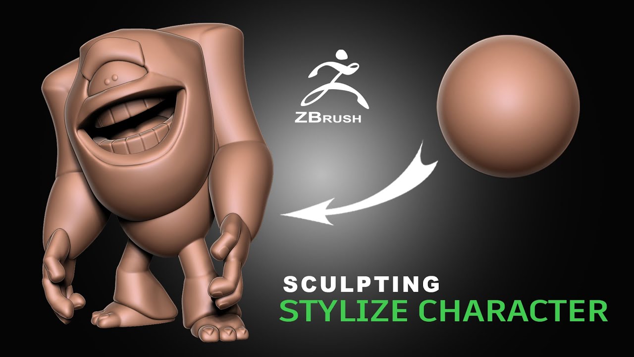 How to sculpt Frost Giant character in Zbrush. Timelapse