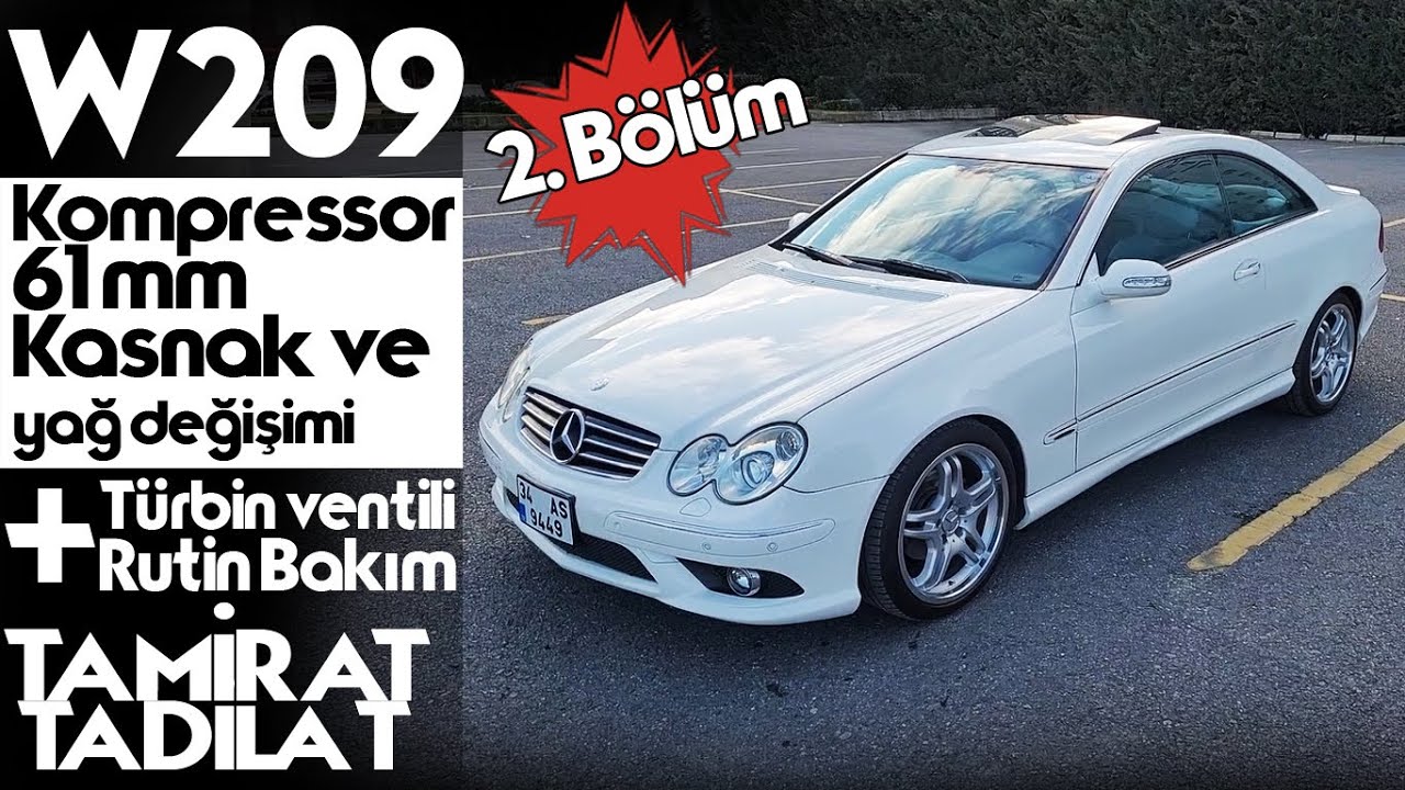 Mercedes W209 | Custom 61 mm kompresör kasnağı Bölüm2