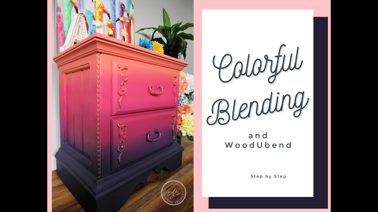 How to do Colorful Blending on Furniture and Woodubend Wood Appliques