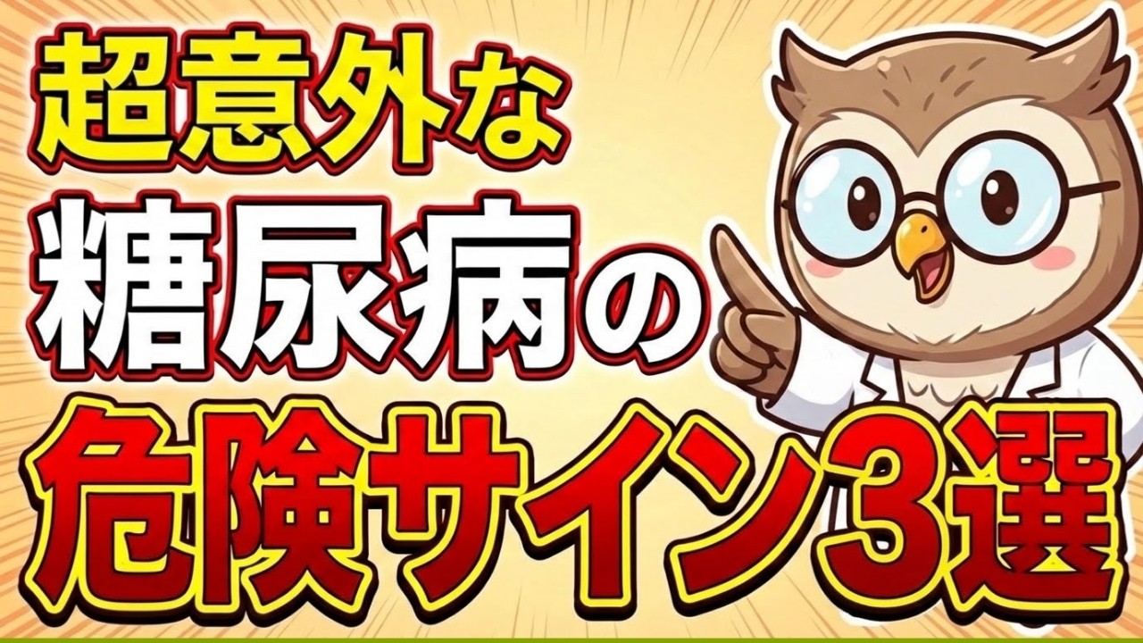 超意外な糖尿病の危険サイン３選