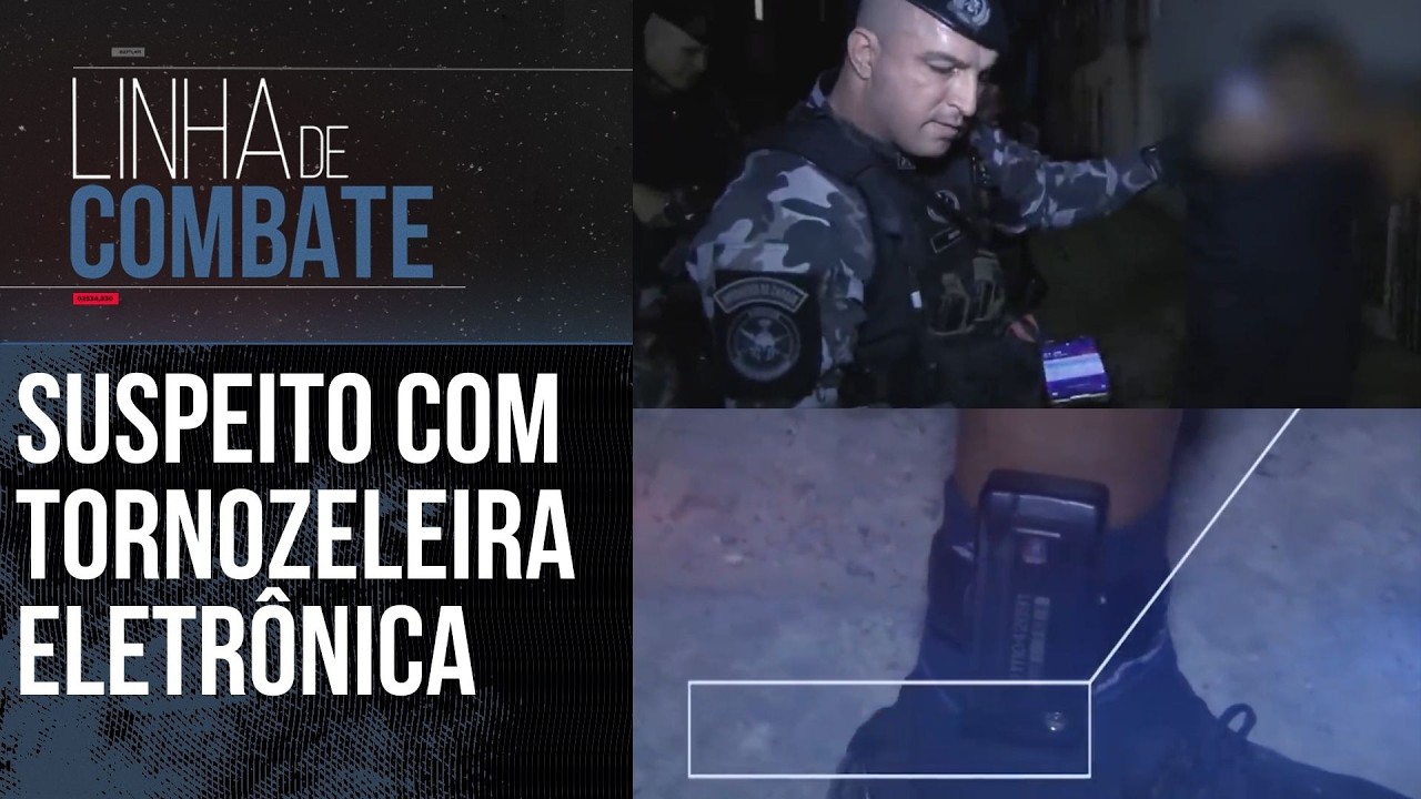 ENQUADROS TENSOS: POLÍCIA ABORDA HOMEM COM TORNOZEIRA ELETRÔNICA | LINHA DE COMBATE