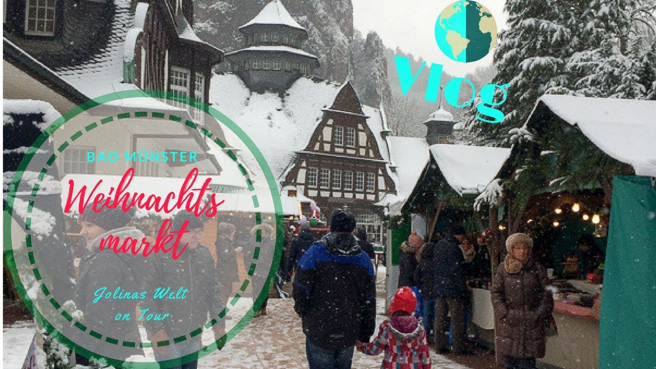 romantischer Weihnachtsmarkt Bad Münster bei Schnee