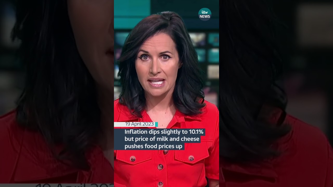 Inflation dips slightly to 10.1% but price of milk and cheese pushes food prices up #itvnews