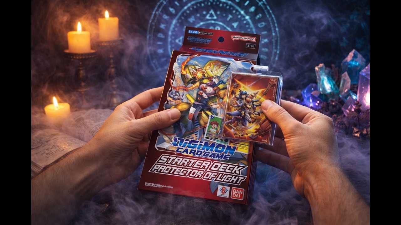 UMBOXING Mazo Digimon CCG: Starter Deck Protector of Light (ST-20)    -cthulhu tcg-