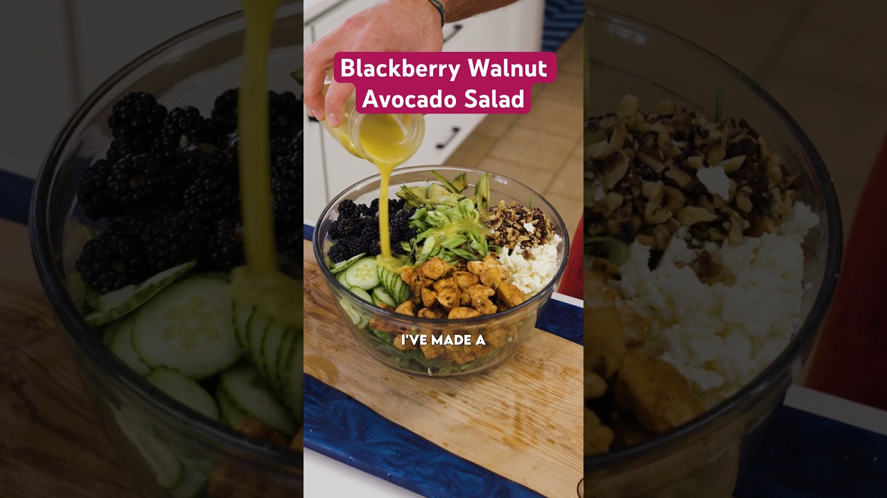 How to make Blackberry Walnut Avocado Salad!