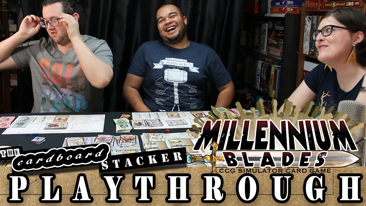 Millennium Blades  PLAYTHROUGH - Presented by The Cardboard Stacker