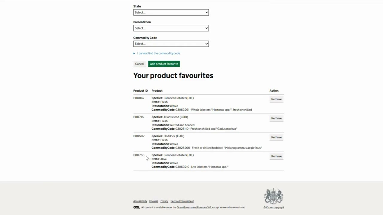 Fish Export Service - How to create a catch certificate through data upload (CSV)