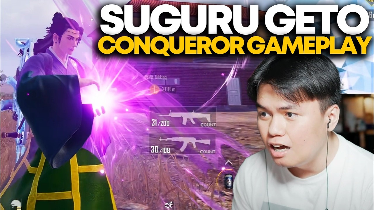 Collab Terbaik PUBGMOBILE x Jujutsu Kaisen. Suguru Geto Main di Lobby Conqueror