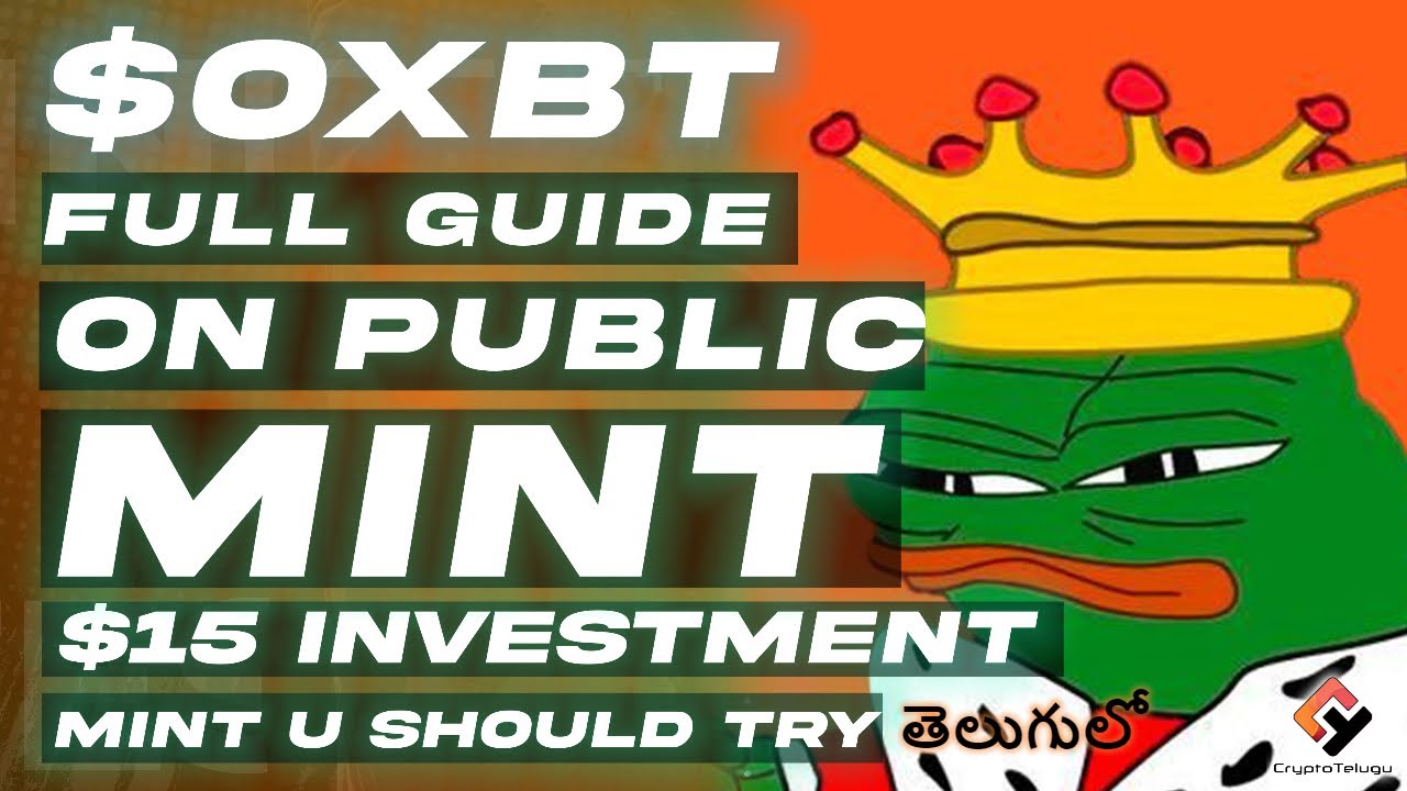 $OXBT - BRC-20 Public Mint ⛏ Full Guide 🎮Only $15 Investment- Telugu