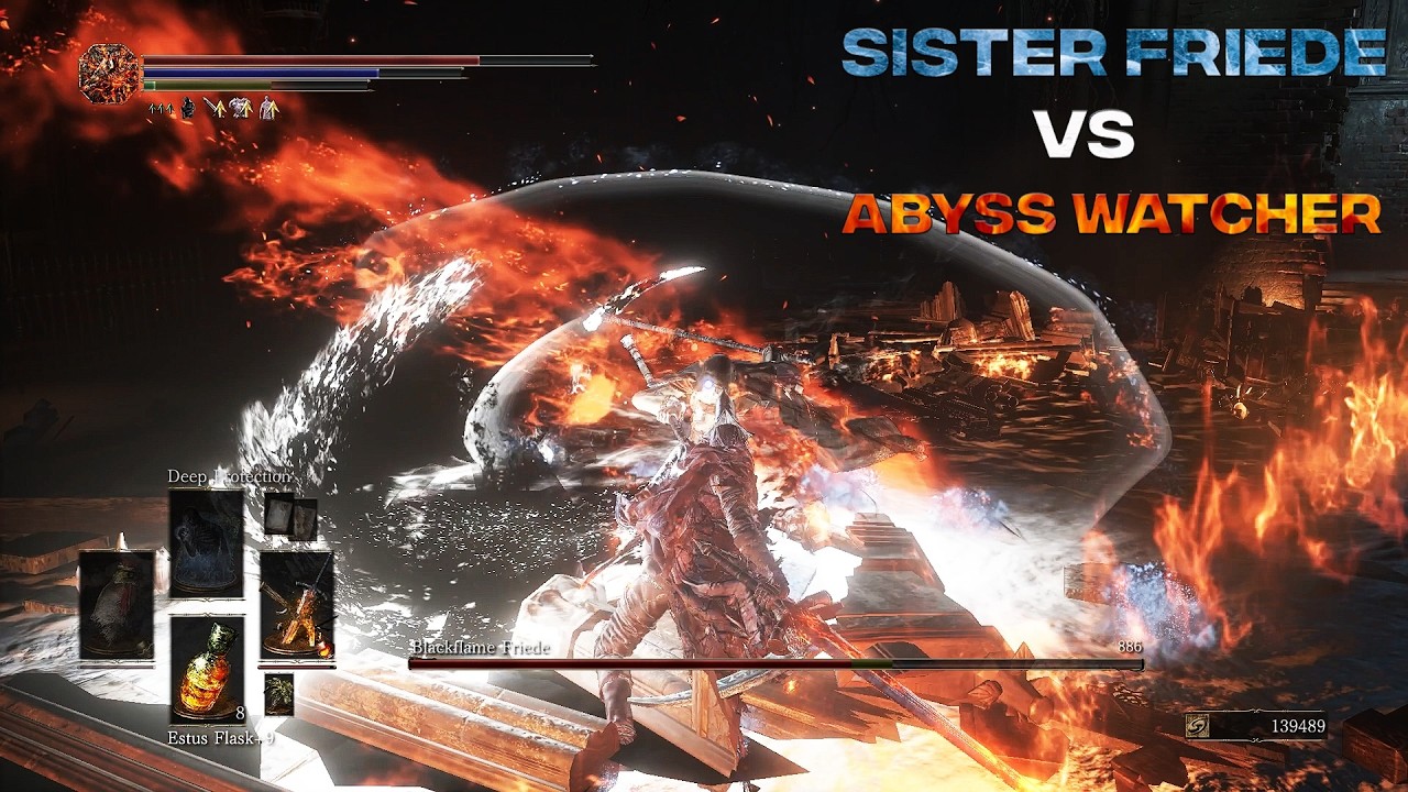 Sister Friede VS Abyss Watcher DS3 Convergence MOD