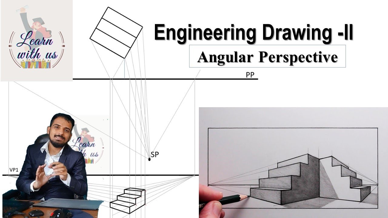 Engineering Drawing -II / Perspective Drawing-A Model of Steps-Angular Perspective / IOE