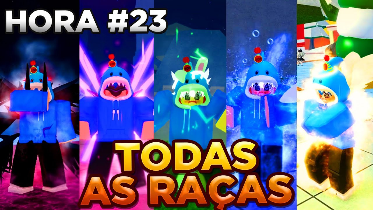 24 HORAS PRA DESPERTAR TODAS AS RAÇAS NO BLOX FRUITS!!!