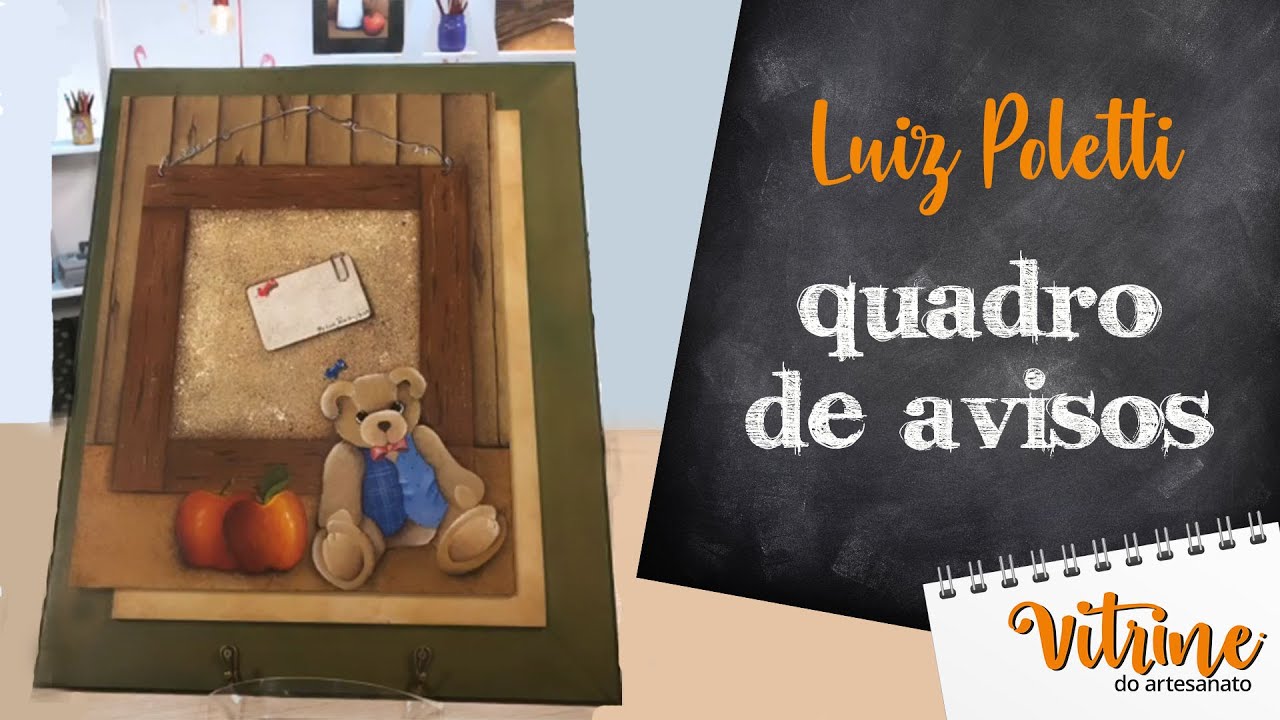 Quadro de avisos com pintura em MDF  - Luiz Poletti