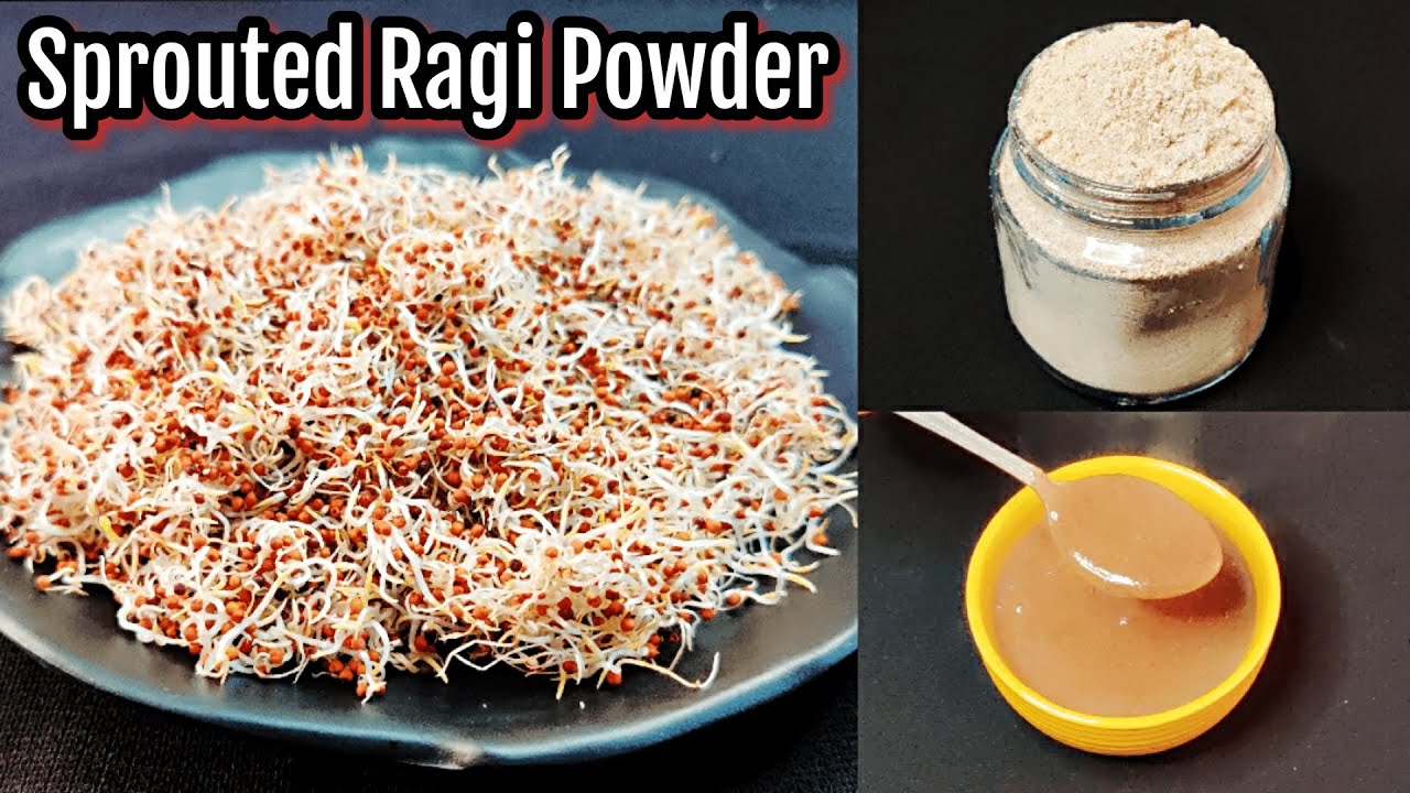 Sprouted Ragi Powder For Babies & Toddler's/Sprouted Finger Millet Powder/ Home made Ragi Powder
