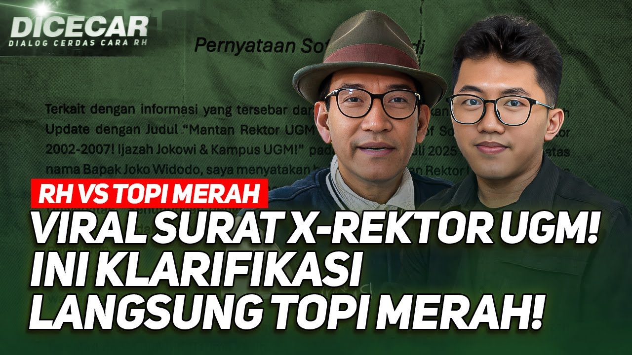 VIRAL SURAT X-REKTOR UGM! INI KLARIFIKASI LANGSUNG TOPI MERAH!