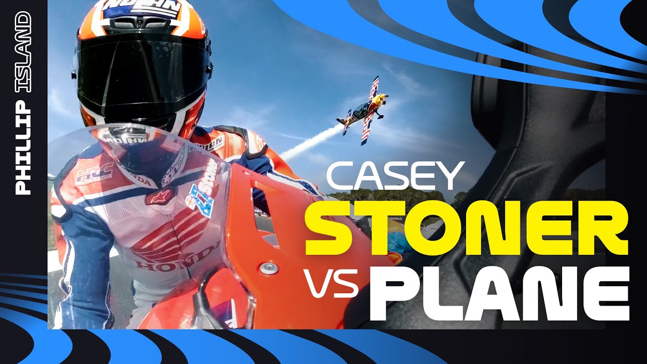Casey Stoner races a Plane