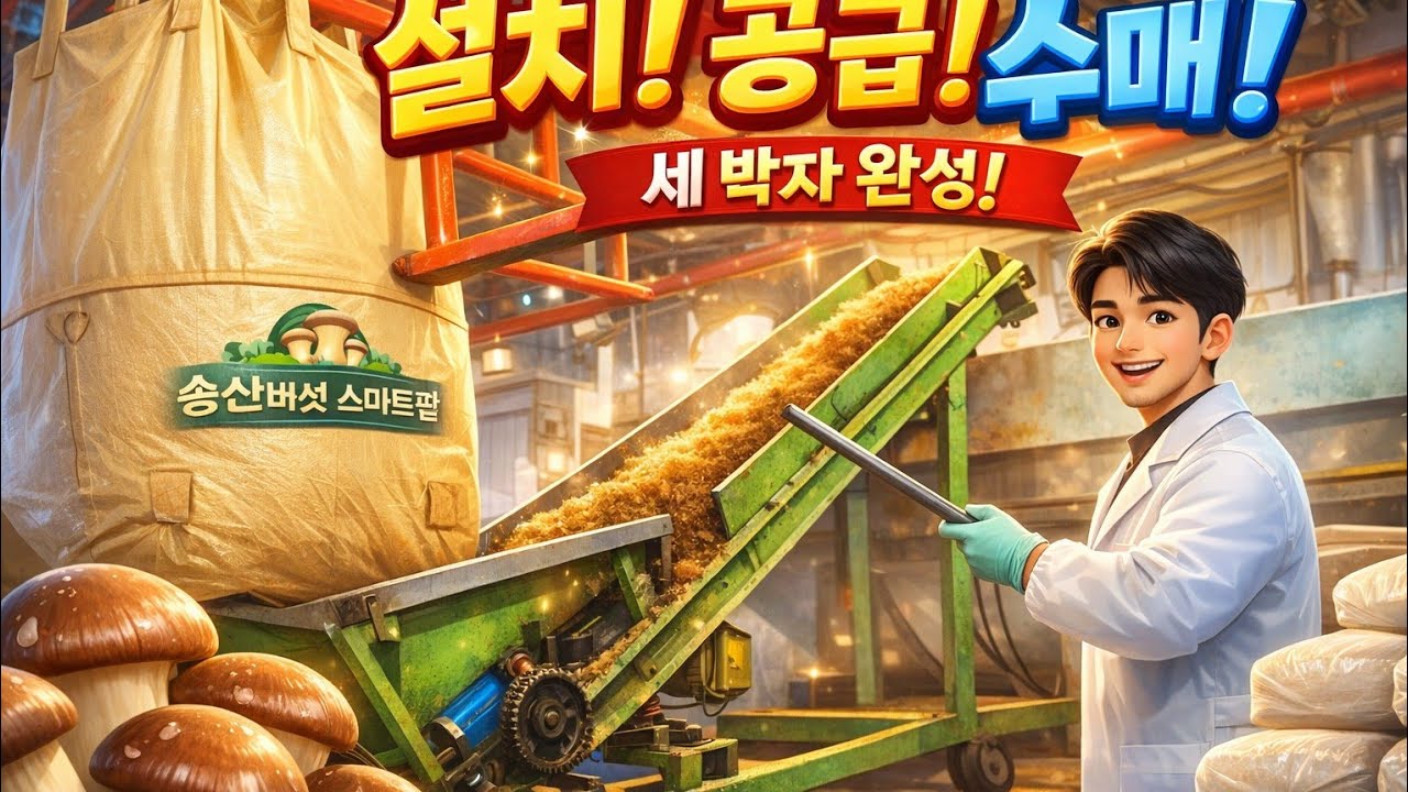 설치! 공급! 수매! 🔥 중독성 트로트｜스마트팜 참송이 배지 시스템｜송산버섯 스마트팜