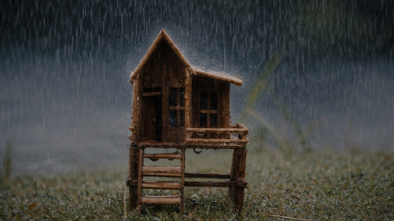 Calm Rain for Sleep 🌧️ Soft Rain Ambience with Subtle Thunder