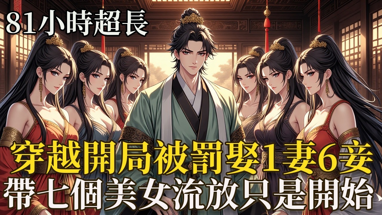 81小時超長：穿越選妻現場，他竟意外覺醒好感反饋系統，只要贏得女子好感，就能獲得修爲、兵器、兵馬獎勵，面對大唐傲嬌公主李秀寧、雪劍宗弟子安如雪、絕色才女等7名被構害的罪女，霸氣直言這7人，我全都要！
