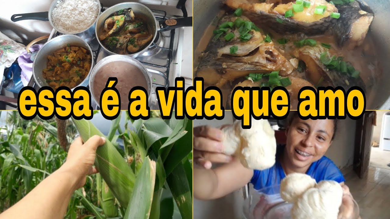 VIDA NA ROÇA FIZ PEIXADA COM ABOBORA E BISCOITÃO DE POLVILHO