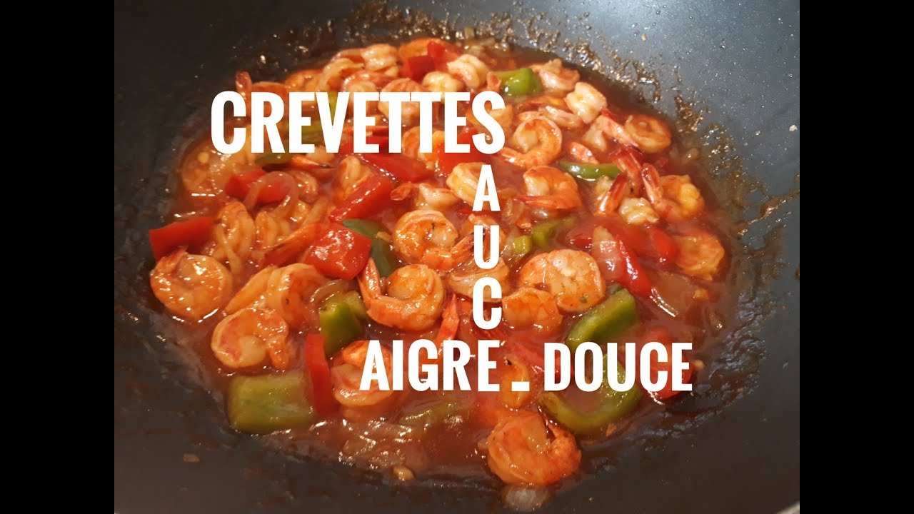 Les CREVETTES 🍤  SAUCE AIGRE-DOUCE de Popote