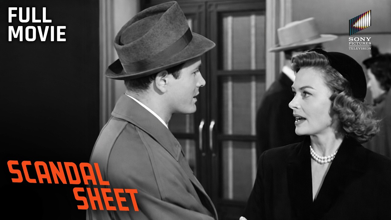 Scandal Sheet | Full Movie | Starring Broderick Crawford, John Derek, Donna Reed & Rosemary DeCamp