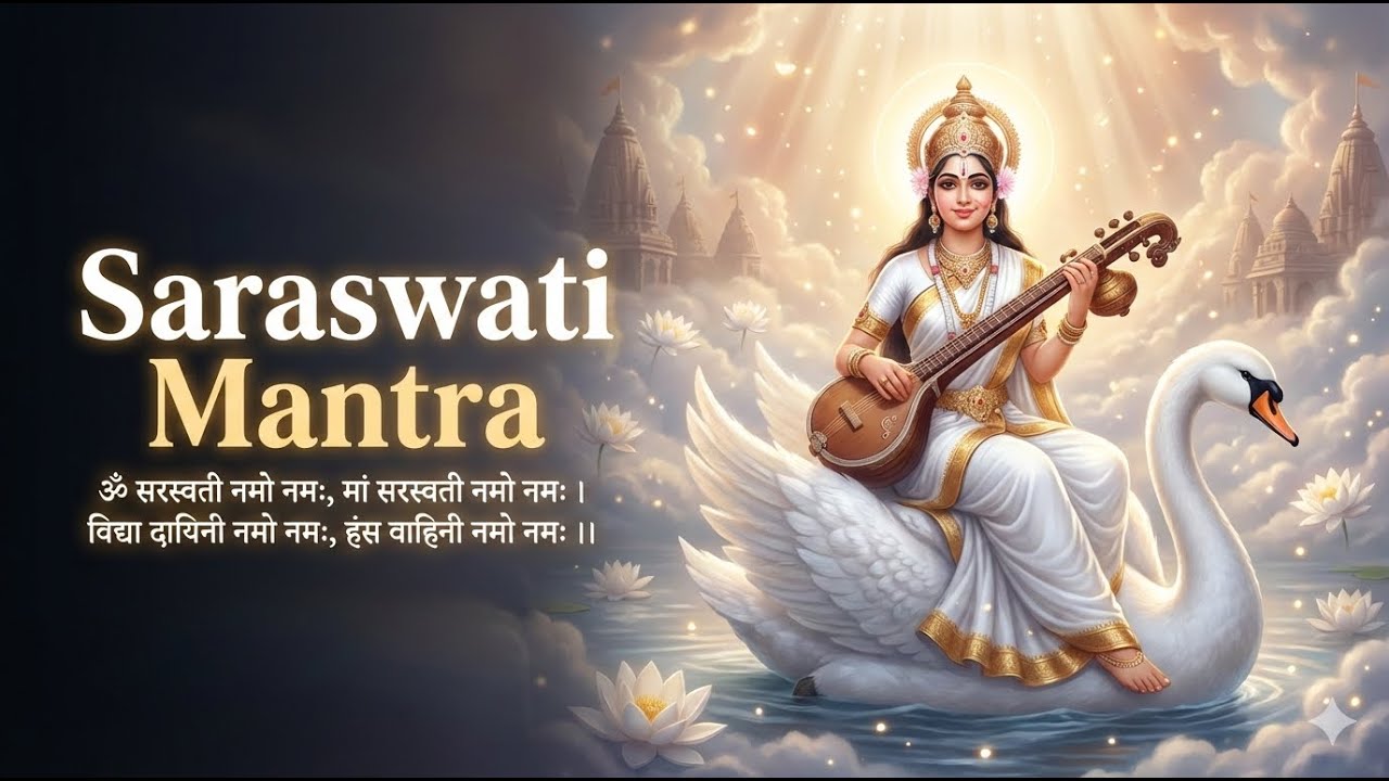 ॐ सरस्वत्यै नमो नमः | Maa Saraswati Mantra for Wisdom & Peace