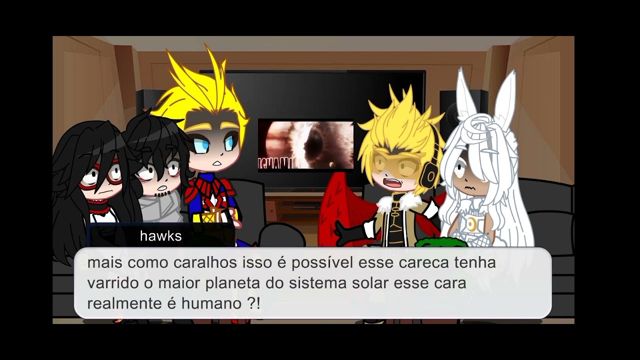 Pro Heroes Reagindo ao Rap do Saitama (One Punch Man) Ameaça Nível Saitama @Duelista