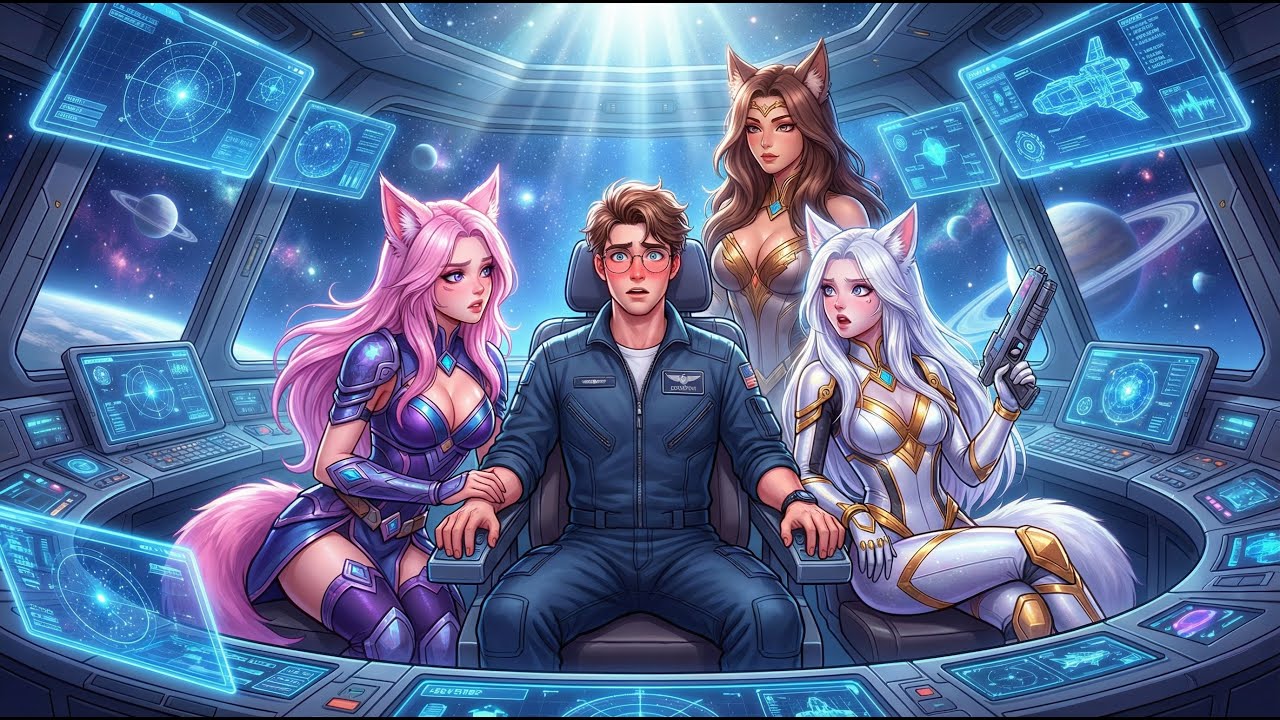 “No Returns Accepted—A Husband Is Mandatory,” Declare the Three Red Fox Aliens on His Ship Sci-Fi